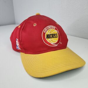 Vintage 90s Houston Rockets Snapback Hat Sports Specialties Back Script Cap NBA